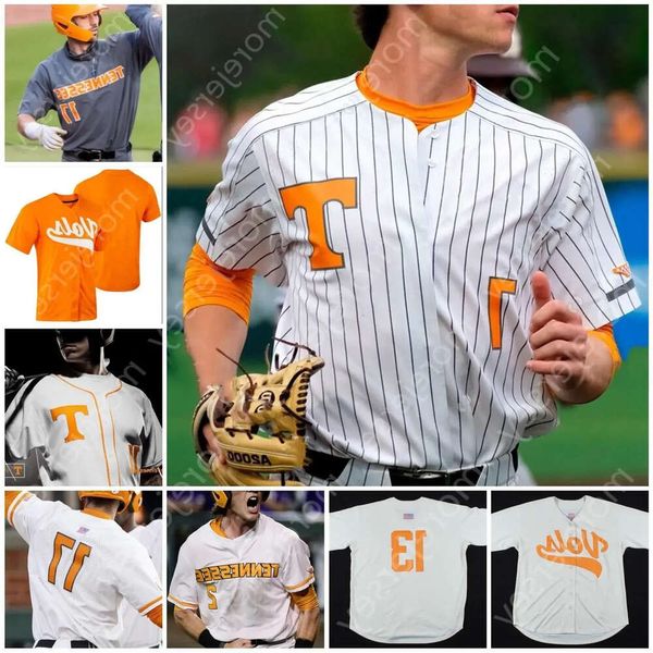 Wear College Baseballcustom NCAA College Tennessee Volunteers Baseball Jersey Nick Senzel Beck Blade Tidwell Max Ferguson Drew Gilbert M High