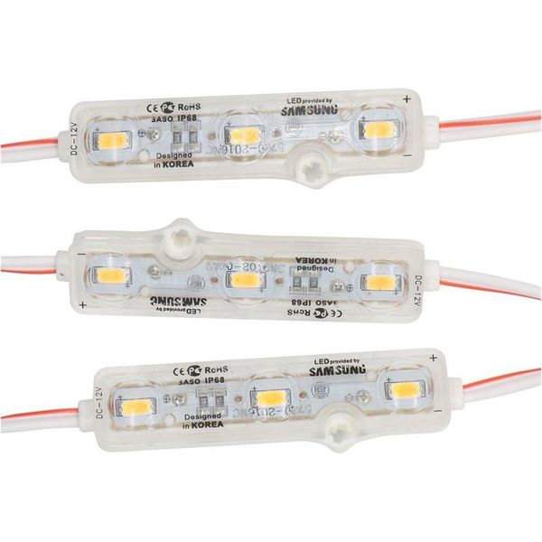 LED Modüller IP68 Enjeksiyon Modu 5630 1.5W 3leds Signts Backlights Su geçirmez Kırmızı Beyaz Mavi 12v 60lm Her Reklam Light 600pcs Lot DHWJB