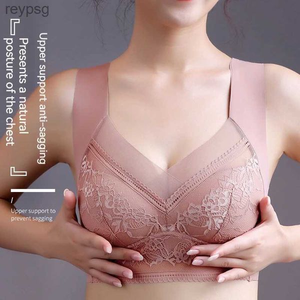 Reggiseni Reggiseni Reggiseno senza cuciture con bella schiena per ragazze Fisso senza anello in acciaio Petto avvolto in un unico pezzo per le donne Biancheria intima senza cuciture YQ240203