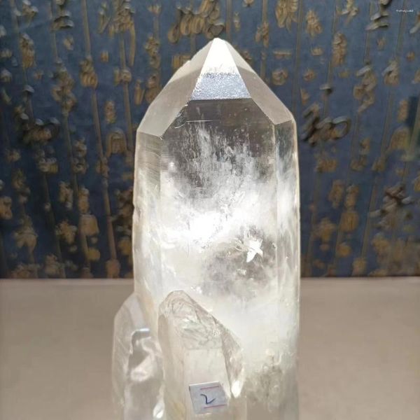 Estatuetas decorativas de cristal de quartzo natural, amostra de energia branca, decoração de casa, ponto de amostra, presente de joia da moda e base de envio de cura