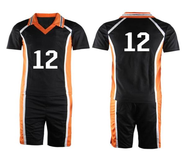 Anime Haikyuu Costume Cosplay Karasuno High School Volleyball Club Hinata Shyouyou Kageyama Tobio Sportswear Maglie Uniforme TopS8572597