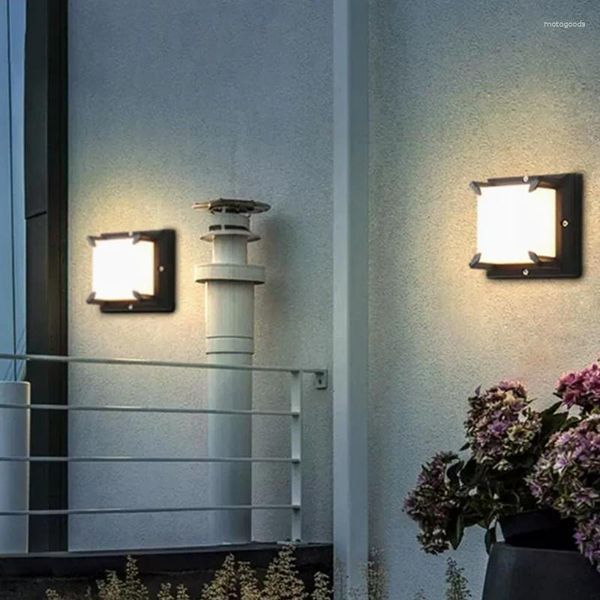 Настенный светильник, современный простой и креативный уличный водонепроницаемый светодиодный светильник, ворота во двор, балкон, сад