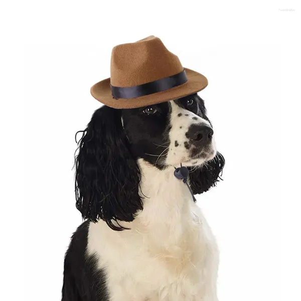 Köpek Giyim Kediler için Yumuşak Cosplay Aksesuarları Köpekler Headgear Headdress Po Pancs Kostüm Pet Cap Hat Cowboy