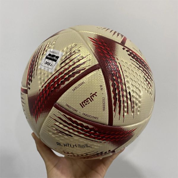 Palloni da calcio all'ingrosso Qatar World Autentico Autentico 5 Match Materia del calcio Jabulani Brazuca 2655