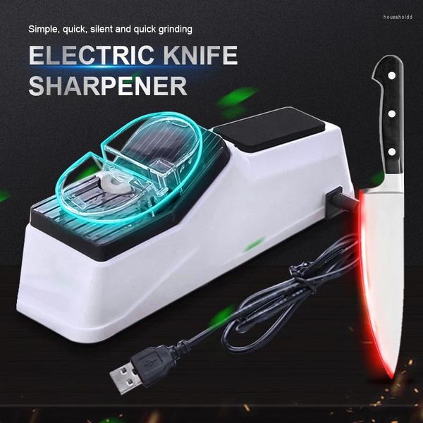 Altri accessori per coltelli Pietra per affilare i coltelli USB Elettrico regolabile per utensili da cucina Coltelli EDC Affilatura a forbice Uso domestico domestico