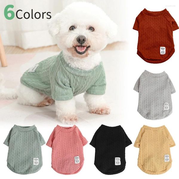 Hundebekleidung Warmer Haustierpullover Winterkleidung für kleine mittelgroße Hunde Gestrickter Welpen-Katzenmantel Chihuahua Französische Bulldoggen Yorkie-Kostüm