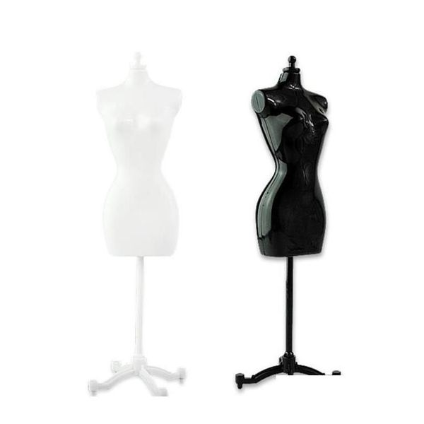 4 pezzi 2 neri 2 bianchi manichino femminile per bambola mostro vestiti Bjd display fai da te regalo di compleanno F1Nky265R