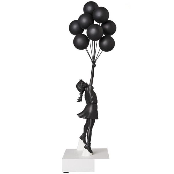 Jogos de filmes Novo Banksy Street Art Balões voadores Menina Balão Scpture Tendência Decoração para crianças 58X15X15Cm Drop Delivery Toys Gi Dhyai