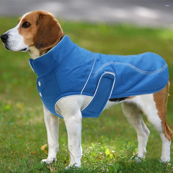 Kennels Haustierjacke Hund Herbst/Wintertuch warmes Woll Reflektieren wasserdichte Plüschsturmkleid für große Hunde