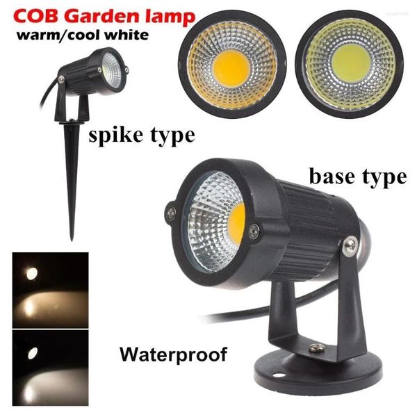 Outdoor LED Rasen Lampe 12V Landschaft Lichter Wasserdicht 3W 5W 7W 10W IP65 Spike COB für Garten Spot Glühbirnen