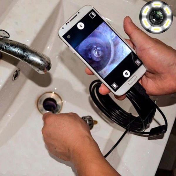 7/5,5mm IP67 Wasserdichte Endoskop Kamera 6 LEDs Einstellbare USB Android Flexible Inspektion Endoskop Kameras Für Telefon PC