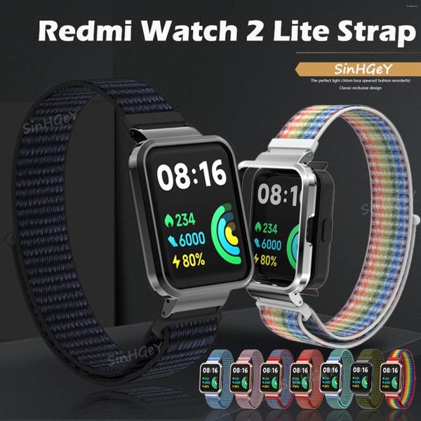 Assista Bandas SinHGeY Tecido para Redmi 2 Lite Strap Nylon Velcro Substituição Pulseira