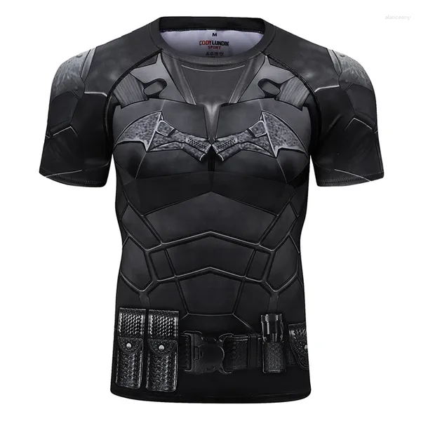 Herren-T-Shirts Cody Lundin Männer bedrucktes Sport-Kurzarmshirt Benutzerdefinierte Kompression Quikly Dye MMA BJJ Rash Guard Gym Fitness Wear T-Shirt