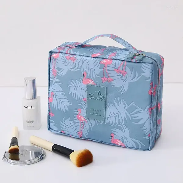 Caixas de armazenamento de viagem saco de maquiagem cosméticos mulheres bolsa organizador à prova dwaterproof água produtos de higiene pessoal compõem casos femininos