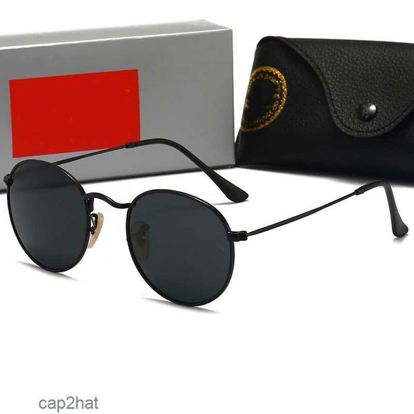Óculos de sol de designer de luxo para mulheres homens óculos marca moda condução óculos vintage viagem pesca meio quadro sol uv400 alta qualidade 84g5