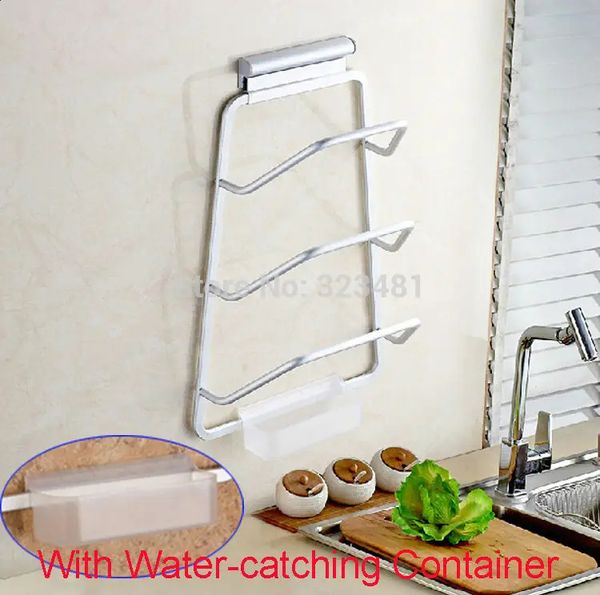 Organizzatore da cucina in alluminio Scaffale da cucina a parete per piatti e coperchi per pentole Portapiatti Portaoggetti Accessori per scaffali 240118