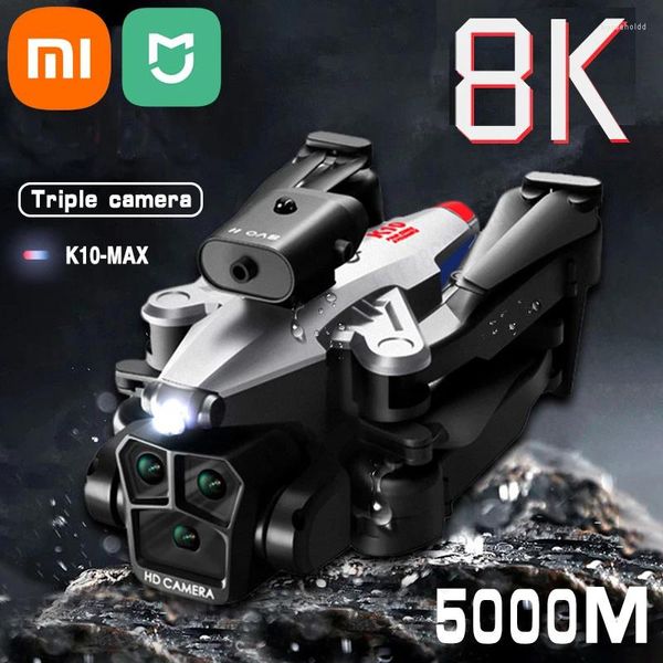 Controllo domestico intelligente Xiaomi MIJIA K10Max Drone 8K Professionale Tre telecamere Localizzazione del flusso ottico grandangolare Evitamento degli ostacoli a quattro vie RC