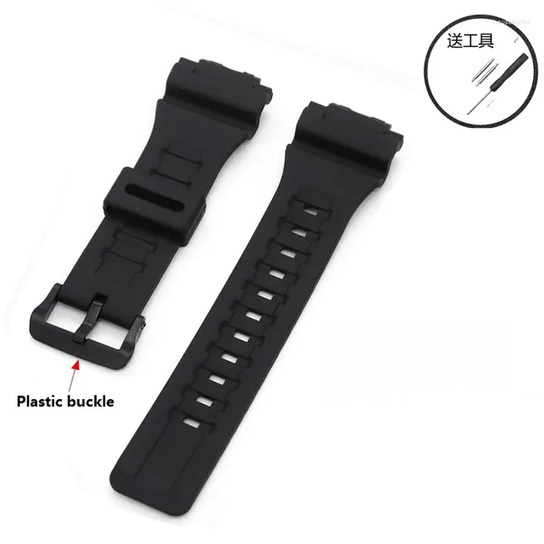 İzle Bantlar Silikon Kauçuk İzleme Bandı Bileklik Saatler Band Casio AE1400 Reçine Kayışı MCW200 Bilezik