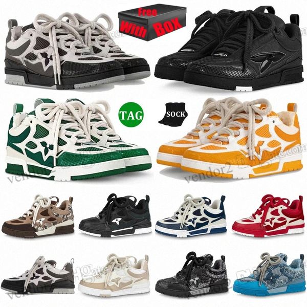 Skate tênis designer sapatos casuais homens mulheres sapatos de moda malha abloh sneaker plataforma virgil maxi rendas corredor treinador sapatos ao ar livre tamanho 36-45