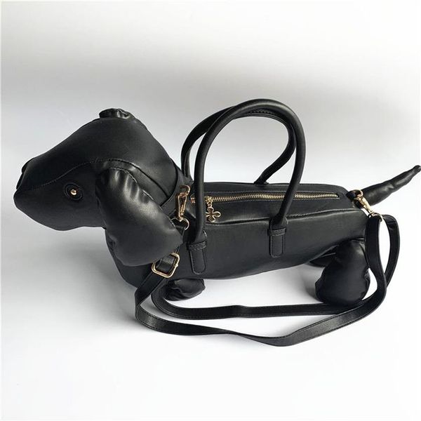 2020 женская сумка на плечо с рисунком животного, индивидуальная мягкая кожа, креативная сумка в форме собаки, сумка-мессенджер 268K