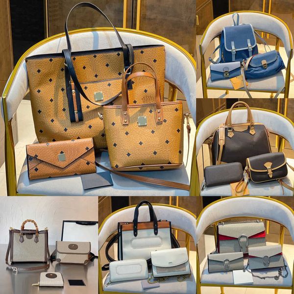 Qualidade de três peças designer bolsa feminina multifuncional sacola totes senhoras moda sacos de compras luxurys saco carteira