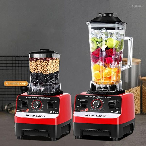 Blender 2000W ağır hizmet tipi meyve mikseri meyve sıkacağı gıda robotu buz smoothies yüksek güçlü meyve suyu üreticisi kırıcı 220v