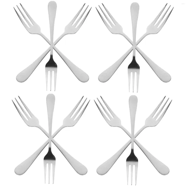Forchette 12 pezzi Mini forchetta da frutta in acciaio inossidabile per antipasti, ristorante, degustazione