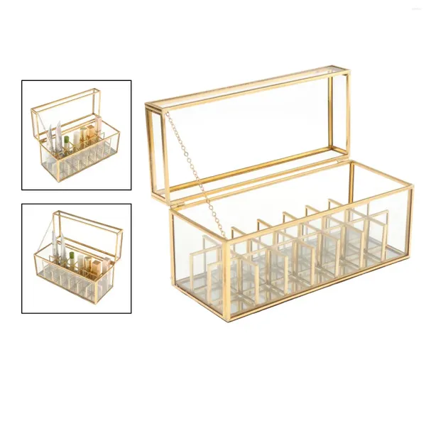 Make-up-Pinsel, Glas, Lippenstifte, Display-Organizer, multifunktionale Aufbewahrung für