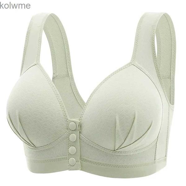 Reggiseni con chiusura frontale Reggiseno senza anello in acciaio Intimo sexy da donna Push Up Comodo reggiseno per mamma Canotta Tipo Lingerie di grandi dimensioni YQ240203