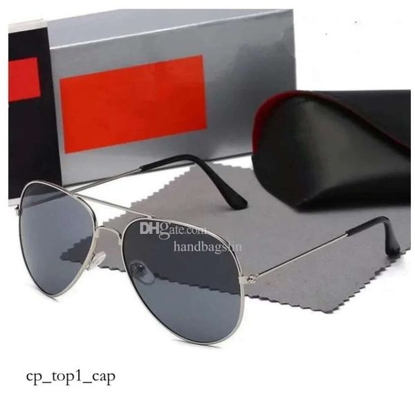 Óculos de sol Raybans 2024 Marca Designer Óculos de sol polarizados 3025 Raybands.Óculos de sol piloto óculos armação de metal lente polaroid com raio 820