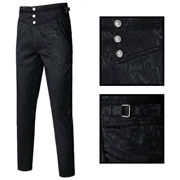 Halloween Uomo Pantaloni Abbigliamento Stile Gotico Pantalon Victorien Steampunk Homme Gotico Vittoriano Hombre Vittoriano 240129