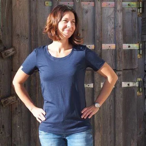 Camiseta feminina de lã merino manga curta tripulação ao lado da camada de base da pele tops roupas esportivas secagem rápida 240118