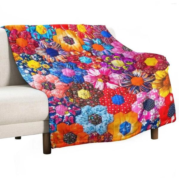 Одеяла в стиле пэчворк, пушистое дорожное мягкое плюшевое клетчатое винтажное одеяло