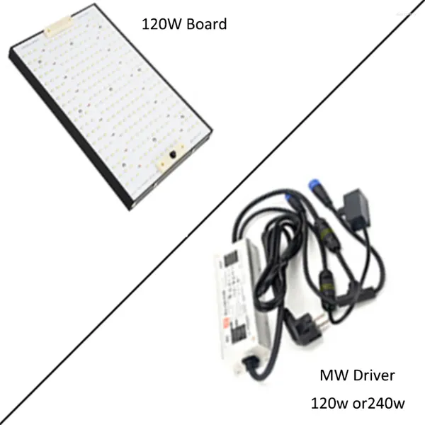 Conjuntos de luzes de cultivo DIY Placa de 120W 240W ou driver MW apenas (luz de espectro completo LM301H lâmpada hortícola para plantas de interior)