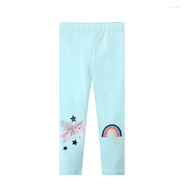 Pantaloni Metri da salto 2-7T Autunno Primavera Unicorno Leggings per ragazze Pantaloni a tutta lunghezza Vendita Baby Skinny Pencil Carino