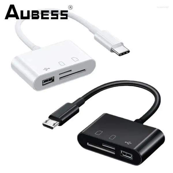 TF SD Bellek Kartı Okuyucu Otg Yazar Tip-C Adaptör Taşınabilir USB-C Çok Fonksiyonlu USB Uygun Android