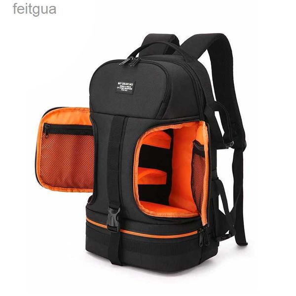 Bolsa para câmera, acessórios dslr, à prova d'água, mochila de vídeo, tripé, com faixa refletor, ajuste de 15,6 polegadas, bolsa para laptop para foto yq240204