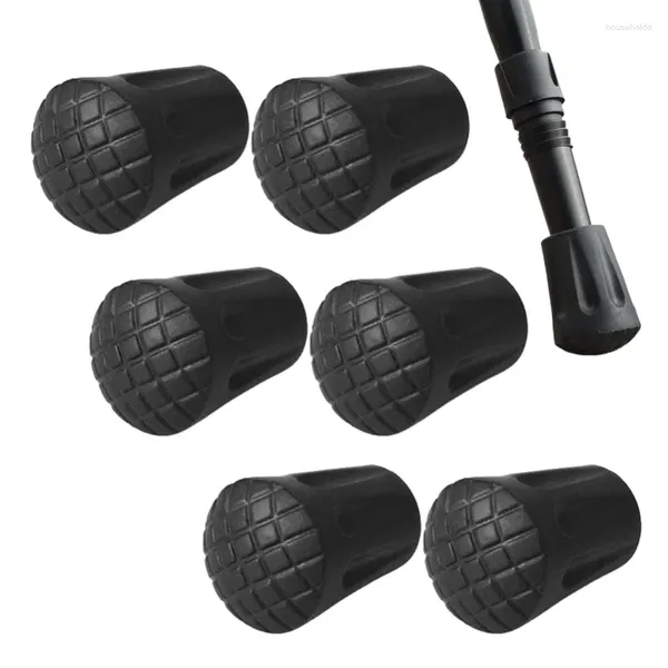 Trekkingstöcke 6 Teile/satz Nordic Walking Pole Stick End Tip Protektoren Gummi Pads Puffer Ersatz Tipps Für Wandern