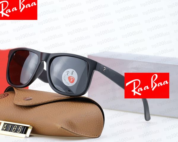Роскошные солнцезащитные очки Ray 4165. Женские дизайнерские очки в пластинчатой оправе. Мужские велосипедные поляризационные солнцезащитные очки.