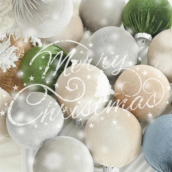 Decorazioni natalizie 15 pezzi ornamenti per palline per albero 8 cm glitter champagne palline di Natale appese per le vacanze decorazioni per feste anno