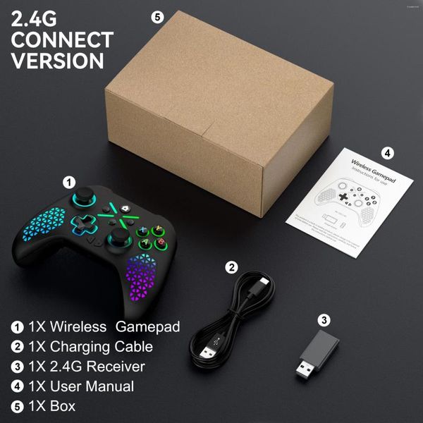 Игровые контроллеры для Xbox One ПК Геймпад Многофункциональный 6-Asix с турбо-контроллером PS3/SWITCH/Android/WINDOWS 10 и выше