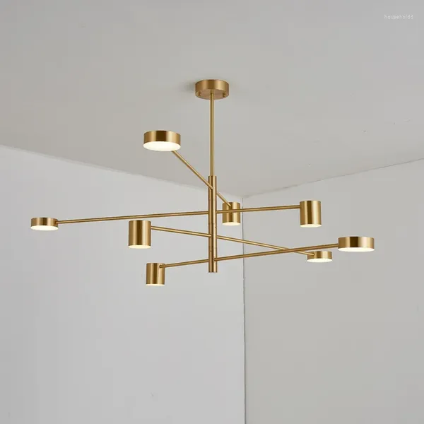 Lâmpadas pendentes moderna moda preto ouro branco longo led candelabro loft nórdico lâmpada decorativa interior pendurado para sala de estar quarto