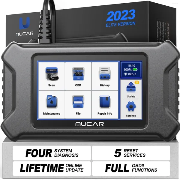 Scanner 2024 Est Scan Tool para ABS / SRS / TCM / Motor Car Diagnostic 5 Reset Services Leitor de código Auto Vin