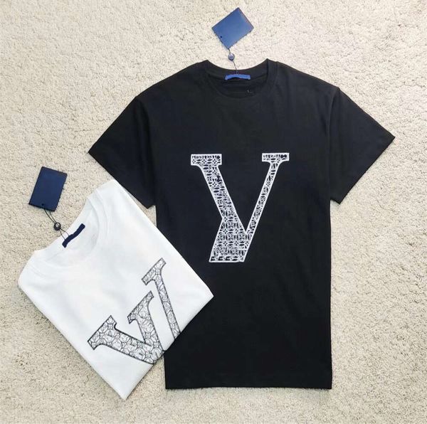 Site Oficial Verão Mens Designer Camiseta Casual Homem Mulheres Tees Com Letras Imprimir Mangas Curtas Top Venda Homens Hip Hop Designer Moda Roupas Tees Tshirt3546