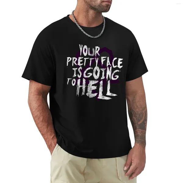 Herren-Tanktops für Him Band Your Pretty Face Is Going To Hell Heartagram T-Shirt Jungen Weiße T-Shirts Bluse Blank Herren