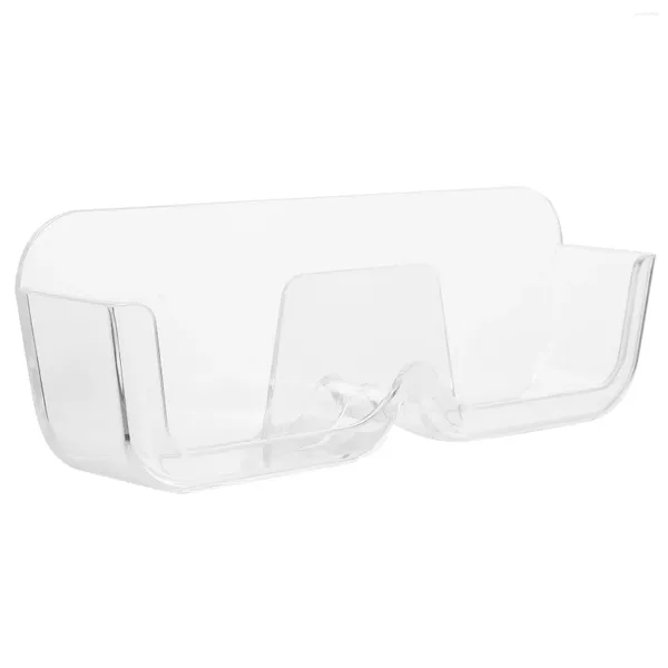 Dekorative Teller-Display-Regale, Wand-Nagelfreie Brillen-Aufbewahrungsbox, Wand-Sonnenbrillen-Regal, transparenter Kunststoff-Etui-Halter