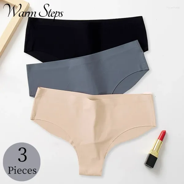 Damenhöschen WarmSteps 3 Teile/satz Nahtlose Unterwäsche Weibliche Atmungsaktive Bequeme Slips Sexy Dessous Sport Unterhosen Große