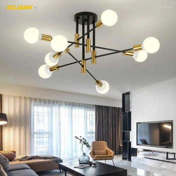 Deckenleuchten Modern Sputnik Creative Semi Flush Mount Led für Schlafzimmer Wohnzimmer Küche Esszimmer