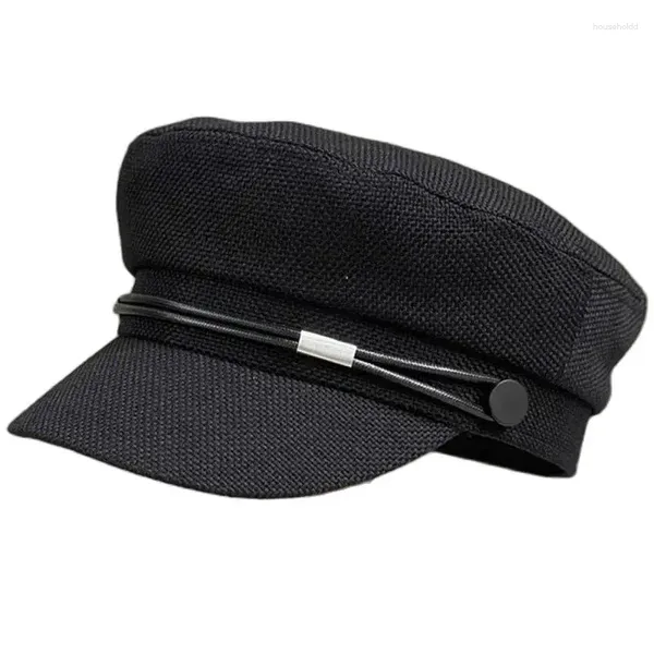 Шариковые кепки для взрослых, хлопковая и льняная плоская кепка, мужская солнцезащитная женская модная шляпа в стиле милитари, мужские армейские шапки большого размера 54 см, 56 см, 57,5 см, 59 см, 61 см