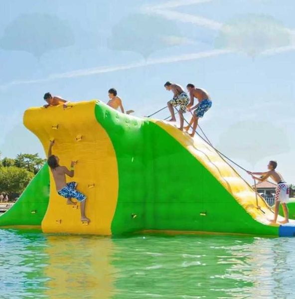 6x4.5x2m Altri articoli sportivi 9x7x3m Castello gonfiabile Slide del parco marino ad ostacoli gonfiabile flottabile torre d'azione di arrampicata per adulti o bambini